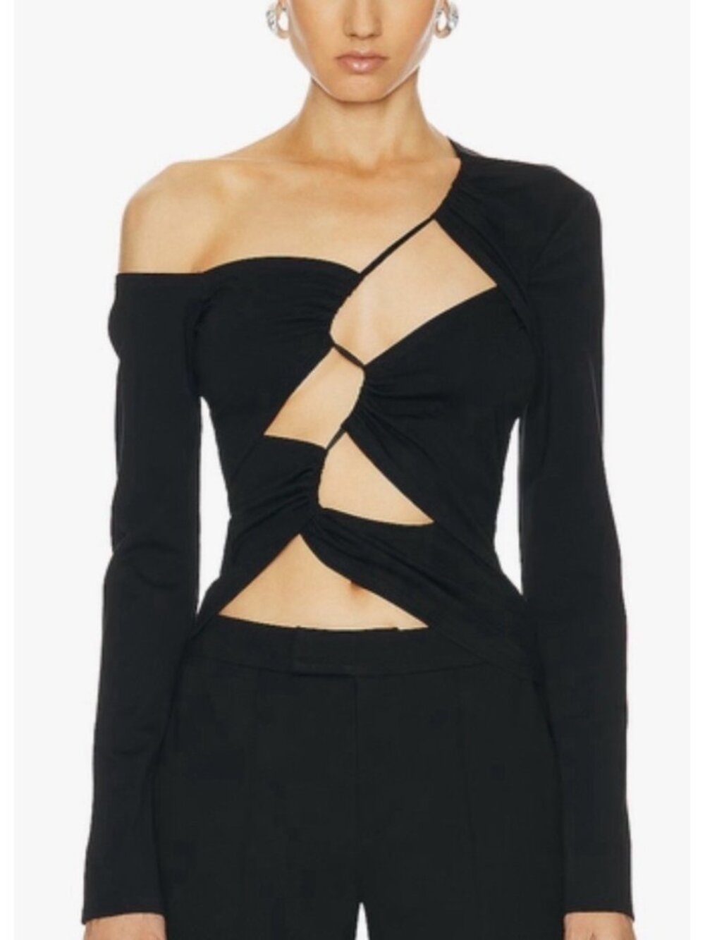 Sig Neigum sculptural cutout top size L *as seen on Insecure*
